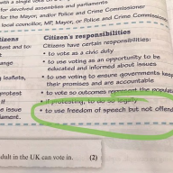 Labour under fire after textbook promotes 'cancel culture' by telling pupils 'do not offend'